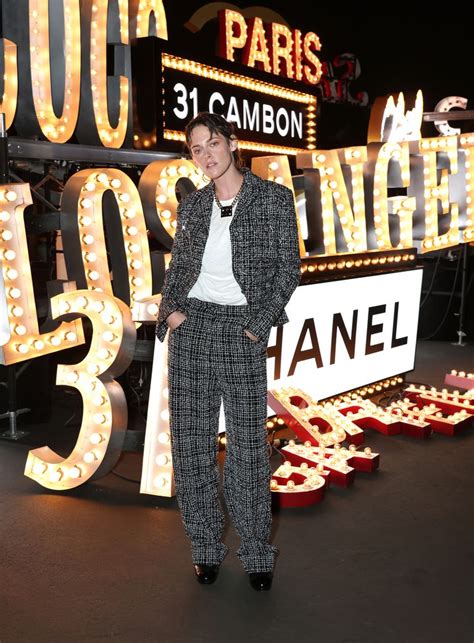 kristen stewart chanel cruise 208|Kristen Stewart Continues Her Menswear Style Streak at .